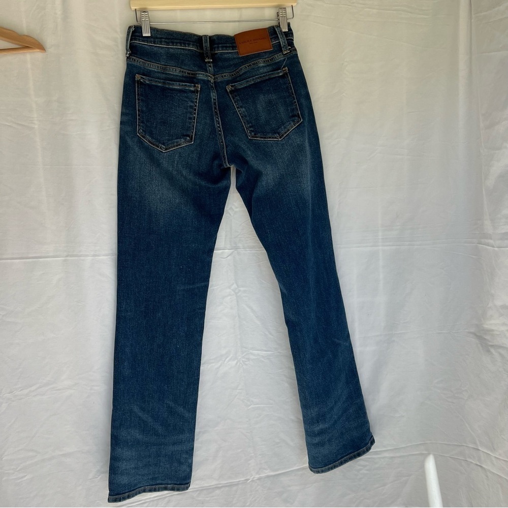 Lucky Brand Easy Rider Jean mid rise straight fit boot cut dark wash size 2 26 - Picture 5 of 16